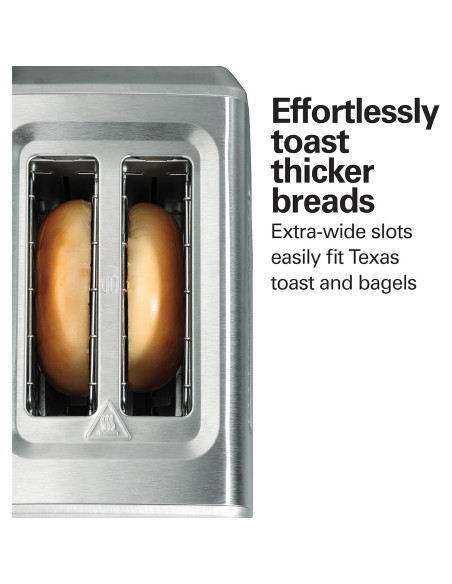 Tostadora Hamilton Beach 2 Rebanadas Acero Inoxidable 850W