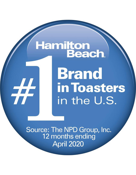 Tostadora Hamilton Beach 2 Rebanadas Acero Inoxidable 850W