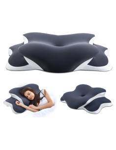 Almohada Ortopédica WENGTY de Espuma con Memoria - Gris