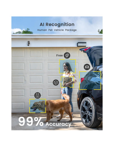 Cámaras de Seguridad Inalámbricas ieGeek ZS-GX3S 2K Paquete de 2