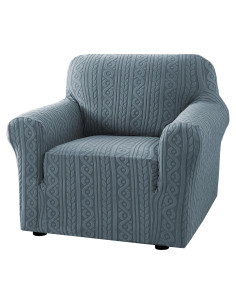 Fundas de Silla H.VERSAILTEX Estirables Jacquard Azul Piedra