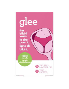 Cera Depilatoria Glee Bikini - 24 Tiras Frambuesa