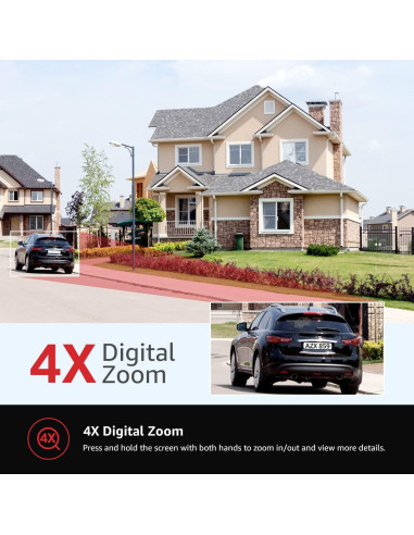 Cámara de Seguridad BOAVISION HD 1080P WiFi Inalámbrica 360