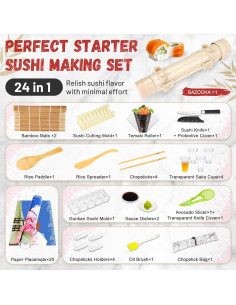 Kit de Hacer Sushi AOSION - Premium para Principiantes y Niños 2