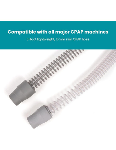 Manguera CPAP LifeSource 15mm Gris 1.83m Grado Médico
