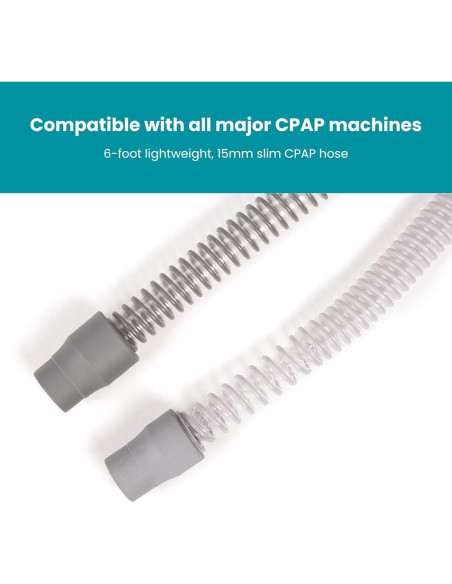 Manguera CPAP LifeSource 15mm Gris 1.83m Grado Médico