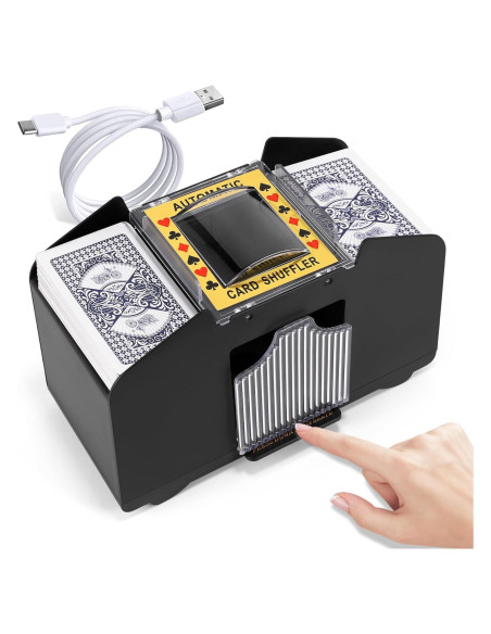 Barajador de Cartas Automático Lineba para 4 Barajas USB-C