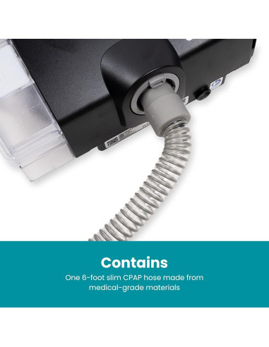 Manguera CPAP LifeSource 15mm Gris 1.83m Grado Médico