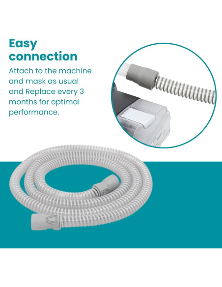 Manguera CPAP LifeSource 15mm Gris 1.83m Grado Médico