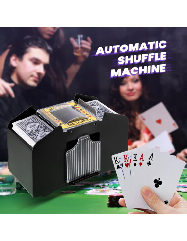 Barajador de Cartas Automático Lineba para 4 Barajas USB-C