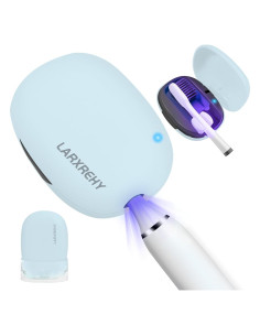 Estuche Limpiador de Cepillos de Dientes LARXREHY Azul Portátil