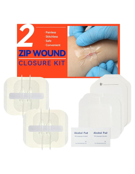 Kit de Cierre de Heridas Jointown - 2 Tiras, 4 Cierres