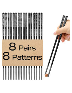 Set de 8 Palillos de Metal Antideslizantes NEWDRIP 23.5 cm