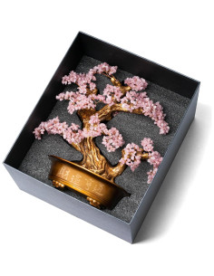 Árbol de la Vida de Cuarzo Rosa GEMBOURY 50,8 cm Decorativo 2