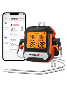 Termómetro de Carne Bluetooth ThermoPro TP904 con 2 Sondas