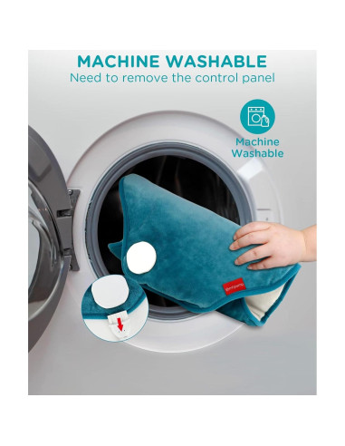 Almohadilla Térmica Eléctrica XL Comfytemp 38x61cm Azul