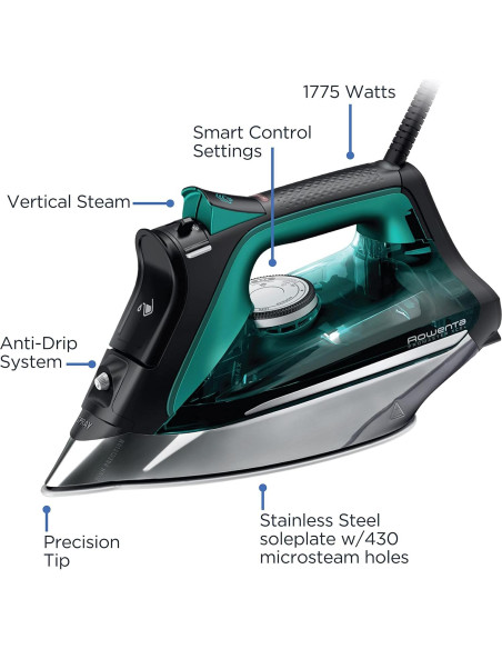 Plancha de Vapor Rowenta Pro Master 1775W con Suela Inoxidable