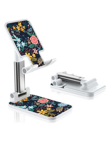 Soporte Plegable para Teléfono Celular TJIHACNGE - Flor Negra
