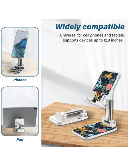Soporte Plegable para Teléfono Celular TJIHACNGE - Flor Negra Soporte Plegable para Teléfono Celular TJIHACNGE - Flor Negra
