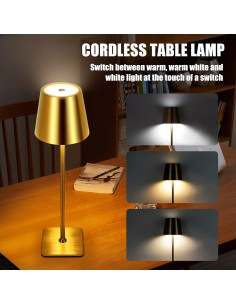 Lámpara de Mesa Recargable RYTABEE AC-005 5500mAh 3 Modos 2