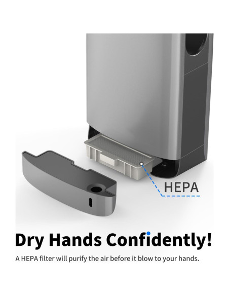 Secador de Mano Vertical AIKE Slim AK2065 con Filtro HEPA