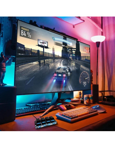 Teclado Mini Mecánico RGB BTXETUEL 4 Teclas Programable Negro