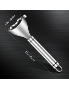Pelador de Maíz Perla Dorada de Acero Inoxidable Ergonómico 2