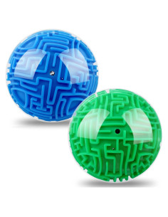 2 Piezas Bola Laberinto 3D 10 cm Juguete Educativo
