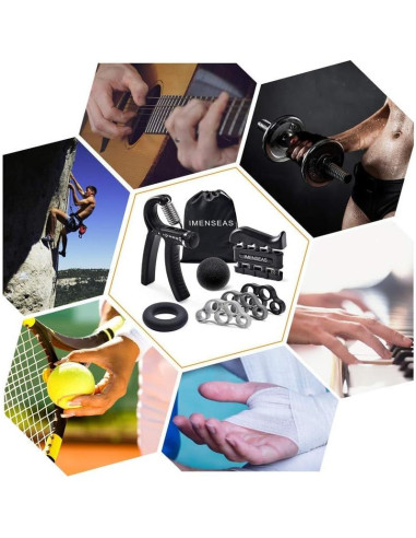 Entrenador de Fuerza de Agarre IMENSEAS 7 Pack Ajustable