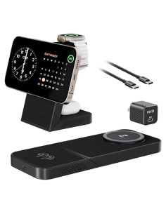 Estación de Carga Inalámbrica 3-en-1 INVZI MagFree 15W