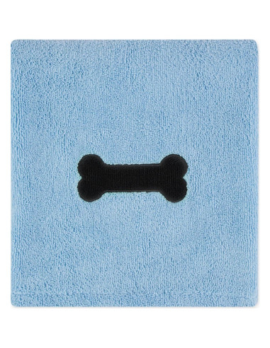 Toalla de Microfibra para Mascotas Bone Dry 104x60 cm Azul