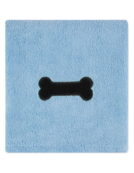 Toalla de Microfibra para Mascotas Bone Dry 104x60 cm Azul