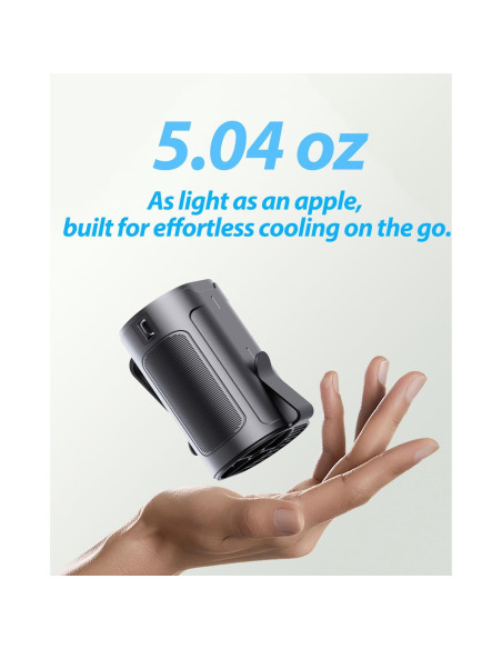 Ventilador de Cintura Portátil Barito Y2 Recargable 25H Beige