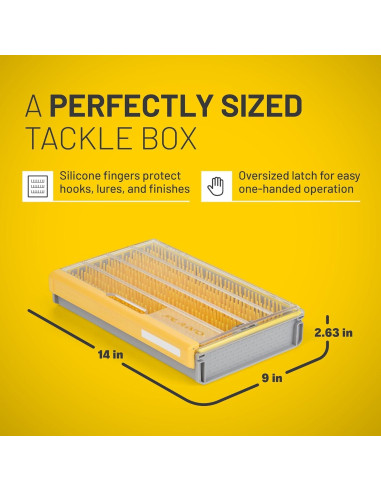 Caja de Pesca Plano Edge Master Crankbait Pequeña 35.5x15.9cm