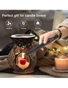 Encendedor Eléctrico Recargable ARECTECH Tipo-C Negro 2