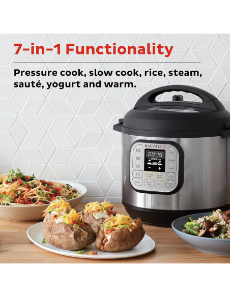 Olla de Presión Eléctrica Instant Pot Duo 3L 7-en-1 Acero Inoxidable
