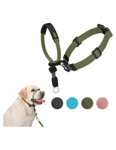 Collar de Cabeza Sin Tirones SVD.PET Verde Militar Mediano