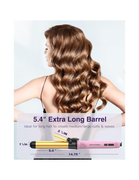 Plancha de Rizado Automática ZAVAREA UV217M Rosa-Dorado 5 Temperaturas