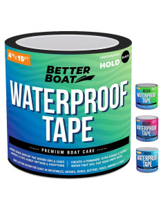Cinta Impermeable Negra Better Boat 4" x 4.57 m para Filtraciones