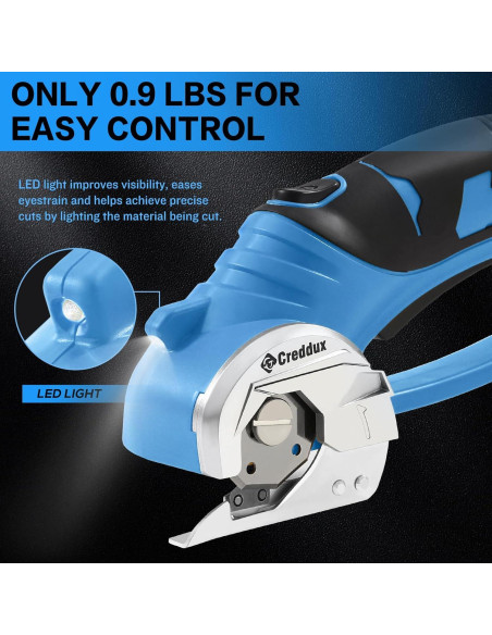 Tijeras eléctricas inalámbricas Creddux 4V con luz LED