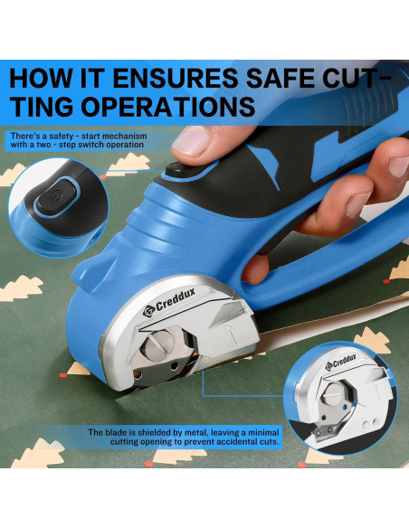 Tijeras eléctricas inalámbricas Creddux 4V con luz LED