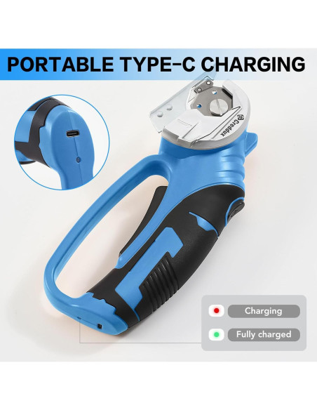 Tijeras eléctricas inalámbricas Creddux 4V con luz LED