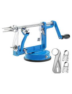 Pelador de Manzanas Tigwin Manual Acero Inoxidable Azul