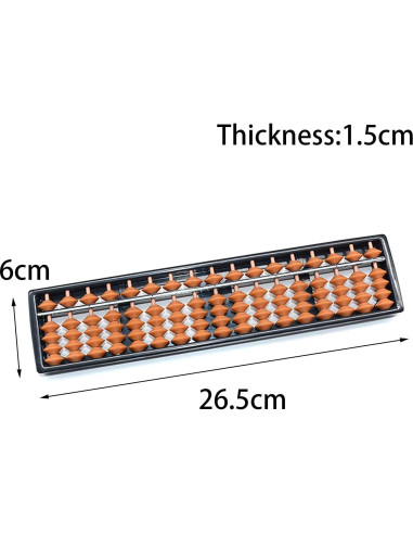 Ábaco Profesional DRWH 17 Dígitos 26.5 cm para Cálculo
