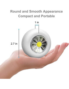 Luz Táctil LED Portátil VICOX - Paquete de 6, 50 Lúmenes 2