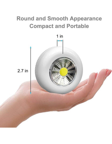 Luz Táctil LED Portátil VICOX - Paquete de 6, 50 Lúmenes