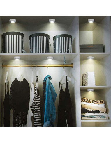 Luz Táctil LED Portátil VICOX - Paquete de 6, 50 Lúmenes