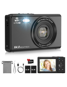 Cámara Digital Compacta LAMA LM220C 64MP FHD 1080P Antivibración