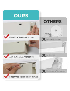 Persianas Zebra Joydeco 55.88x190.5cm Beige Sin Taladro 2