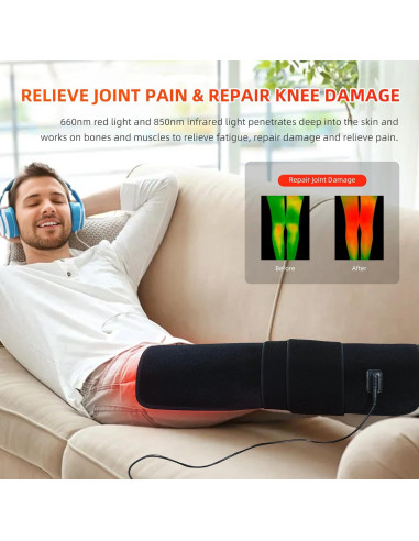 Almohadilla de Terapia de Luz Roja Feangli Grande 50x30cm